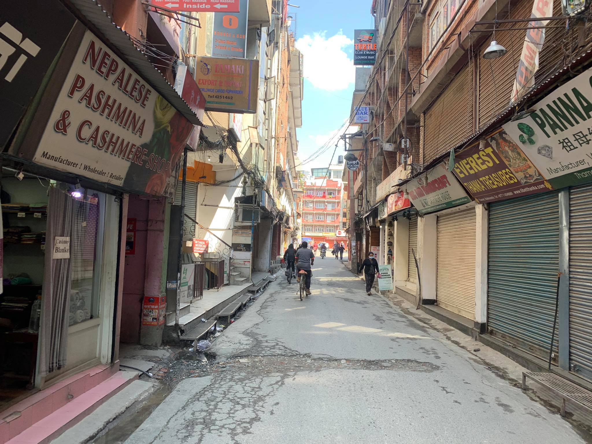 Bouddhanath Stupa Nepal lockdown